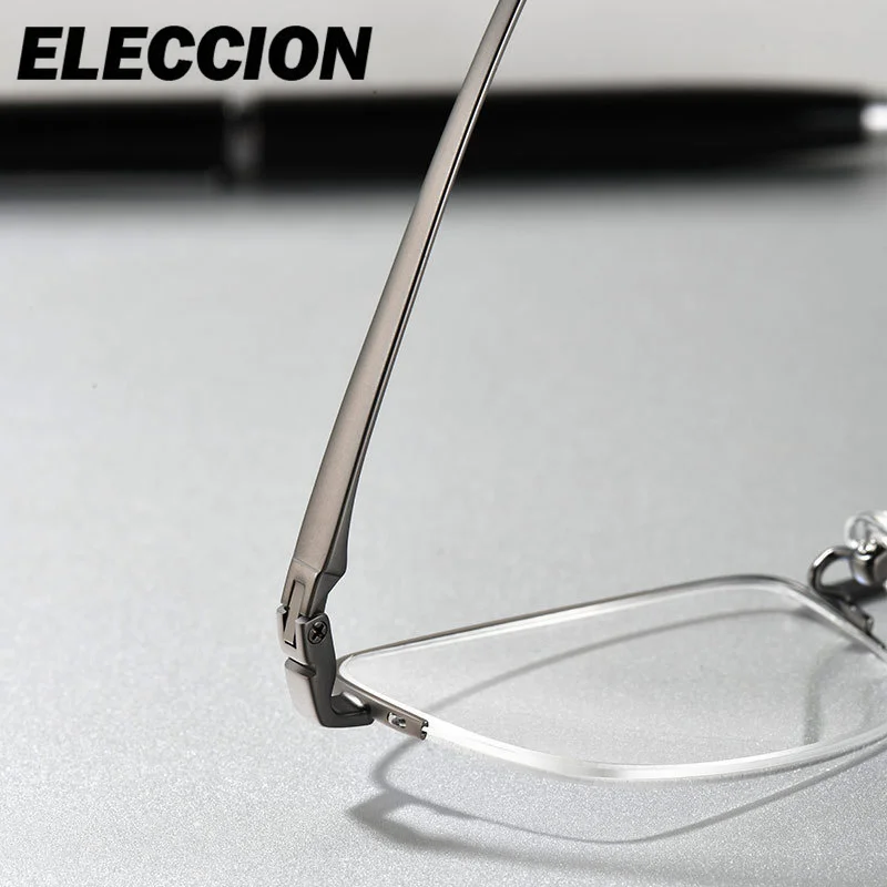 ELECCION نظارات طبية خفيفة التيتانيوم مكافحة نظارات الضوء الأزرق تخصيص النساء نظارات للقراءة قصر النظر الشيخوخي