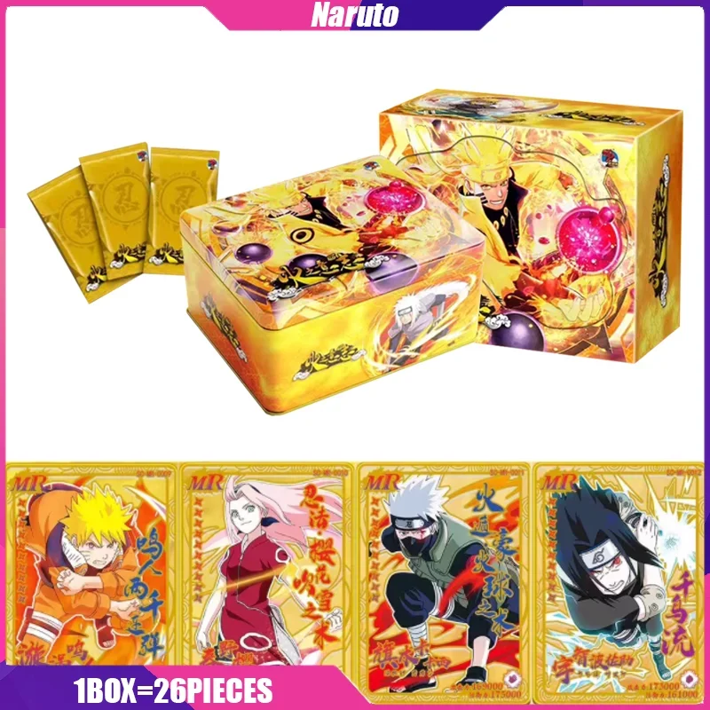 

Naruto Cards Little Dragon 1-50 Anime Figure Playing Cards Board Games Toys Mistery Box Birthday Gifts for Boys and Girls