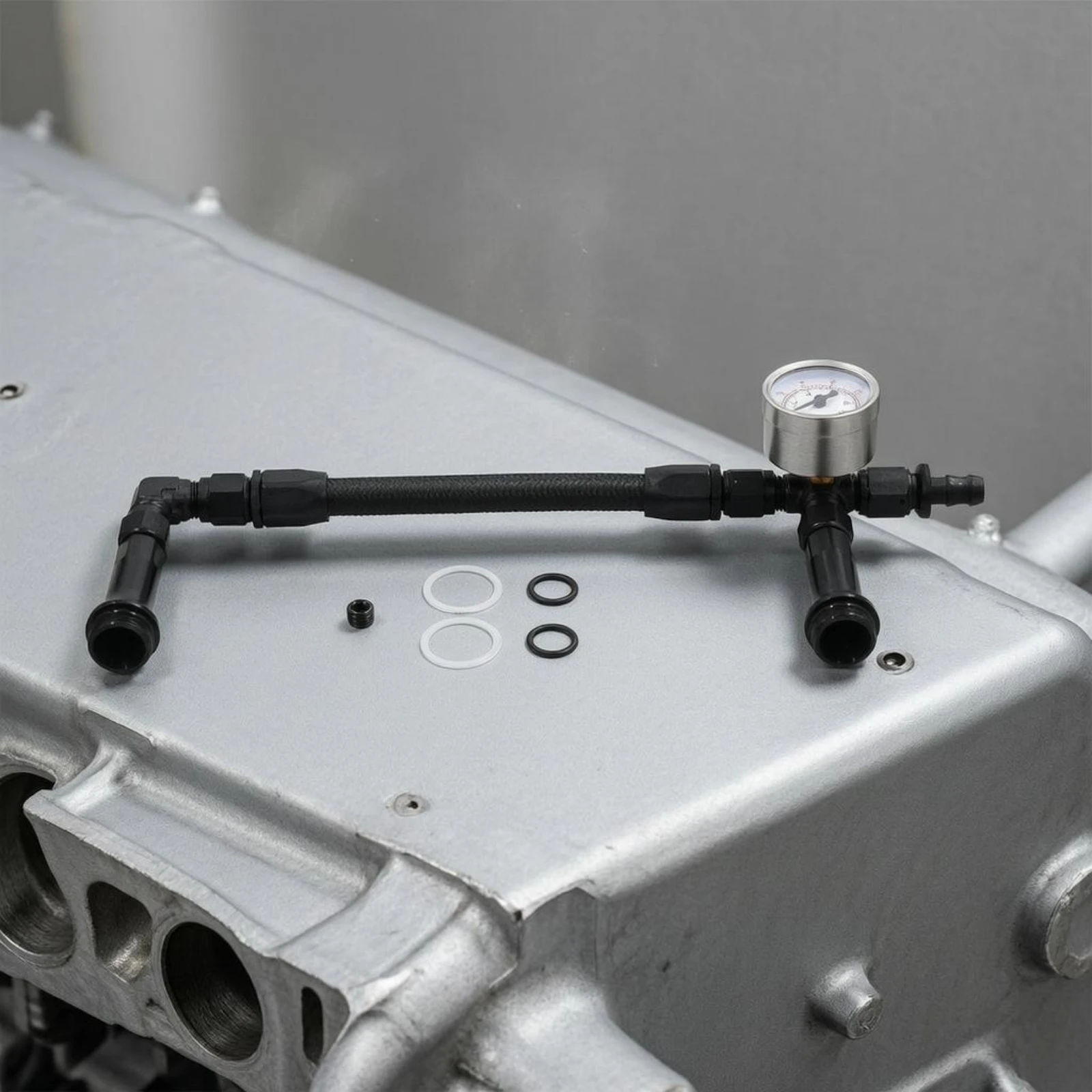 Dual Feed Carb Fuel Line Metal Fittings twinFeed Fuel Line Auto Part Adapter Fitting Easy to Install