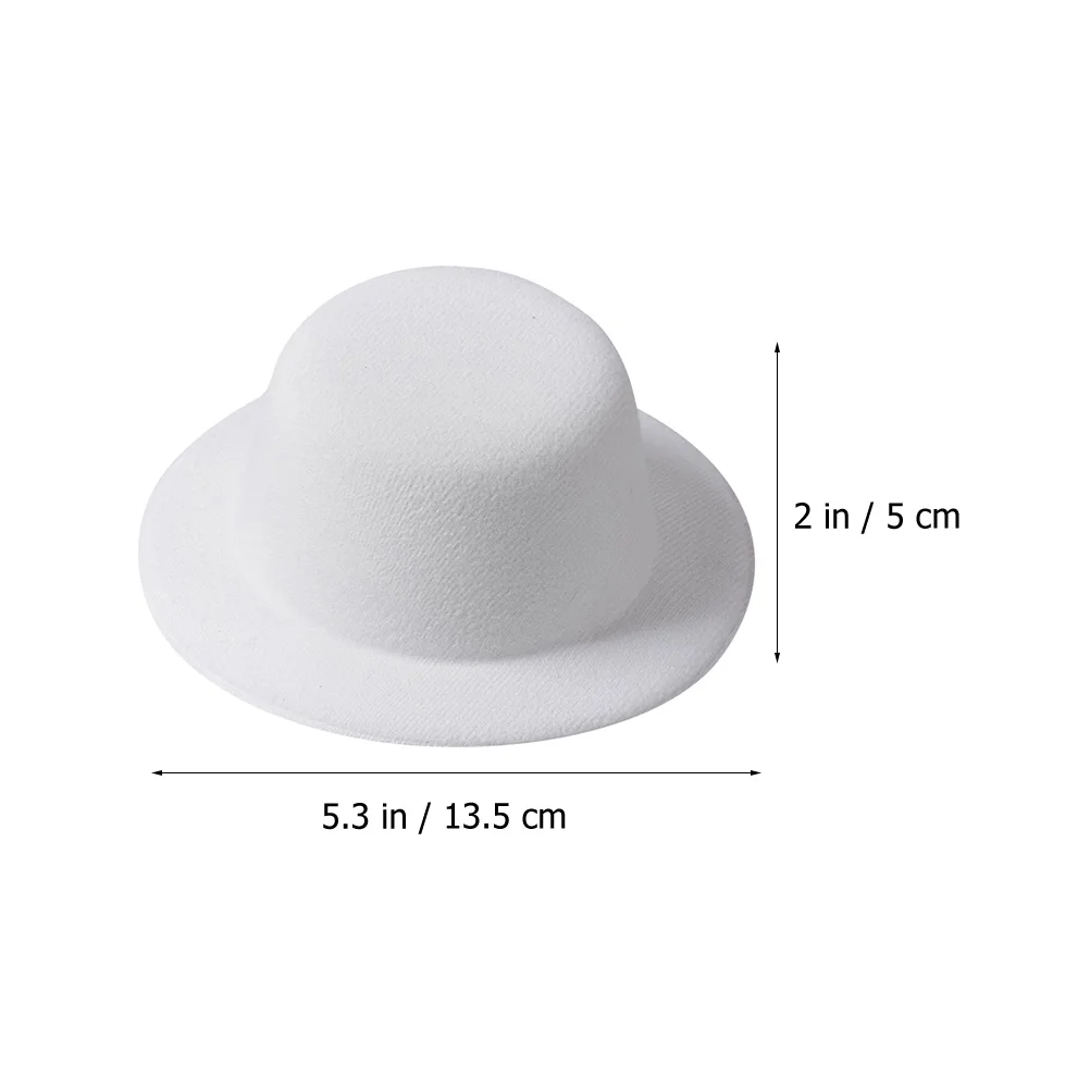 4 Pcs Straw Hats for Women Embryo Small Top Hair Clip Decorative Tops Decorate White Formal Miss