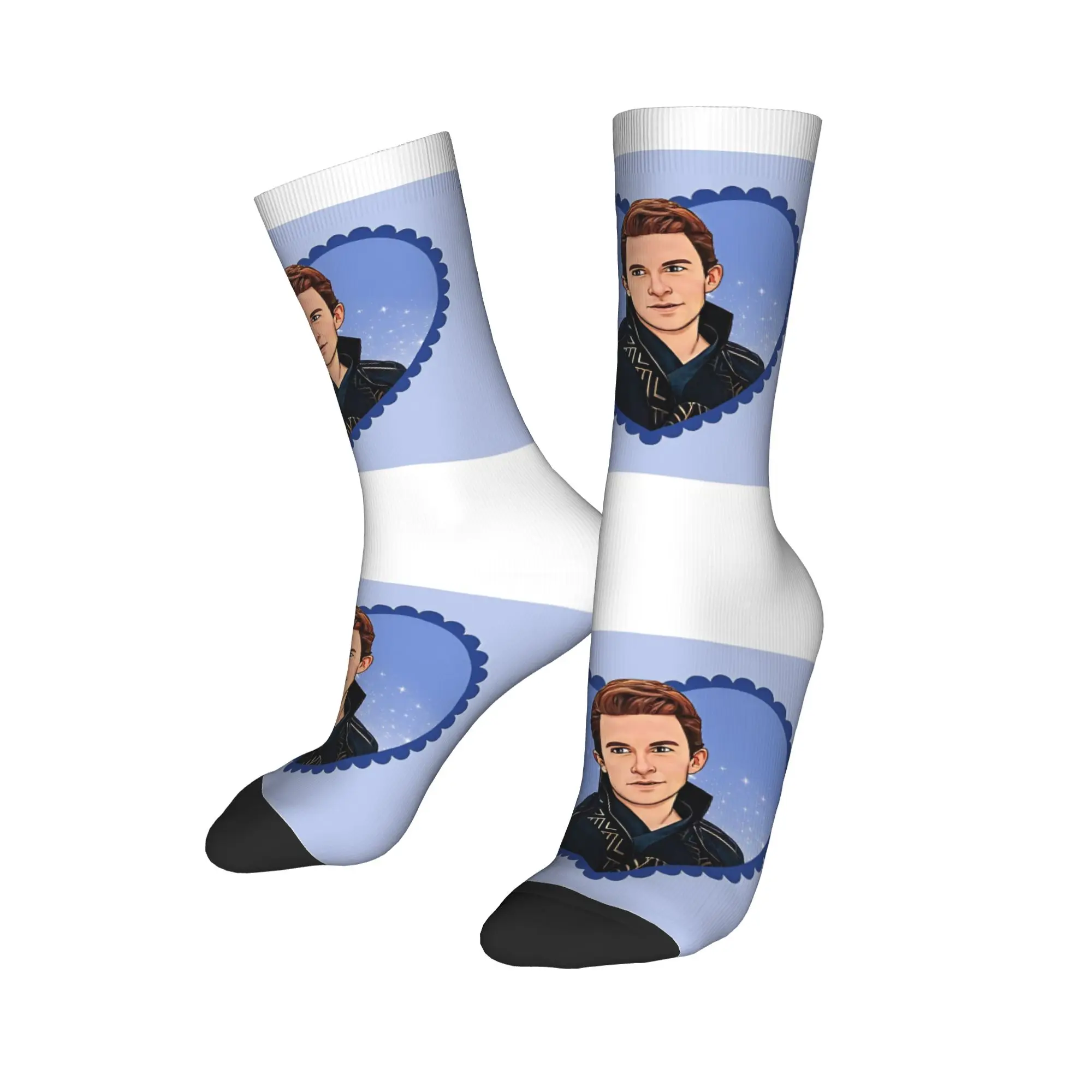 Jonathan Bailey Meias Outono Meias Novidade Homens Meias Macias Padrão Escalada Meias Antibacterianas