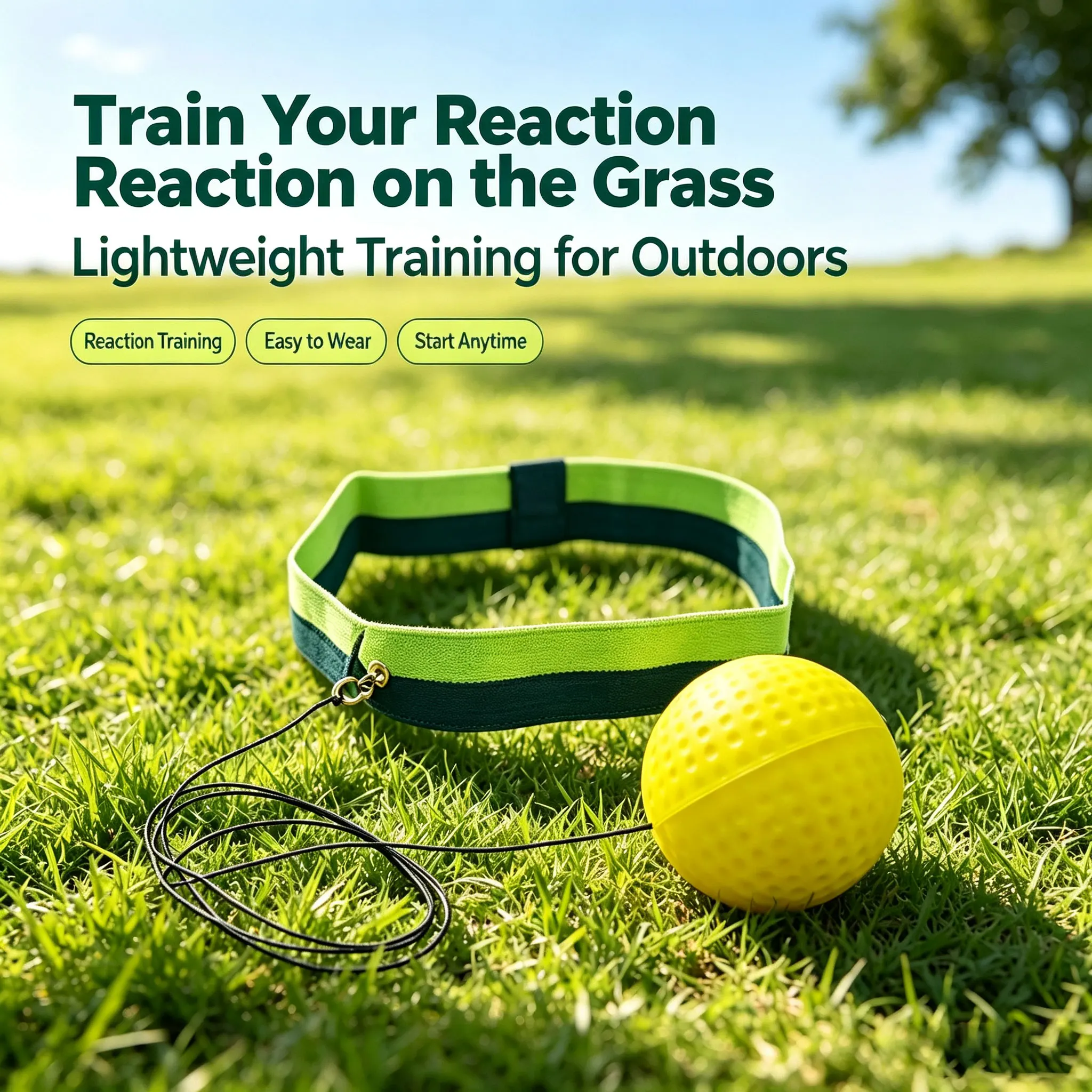 Portable Reaction Ball Punching Speed Training Headband Lightweight Punching Ball Outdoor Fitness Daily Exercise Equipment