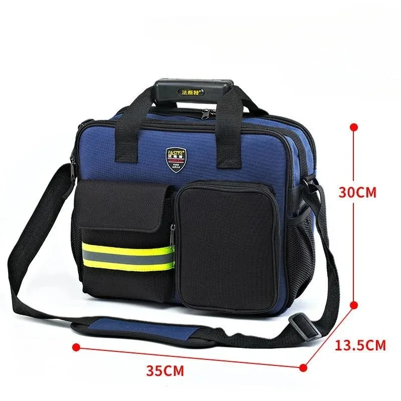 Imagem -06 - Portátil Multifuncional Hardware Armazenamento Bolsa Oxford Pano Grande Capacidade Profissional Manutenção Ferramentas Organizador Acessórios