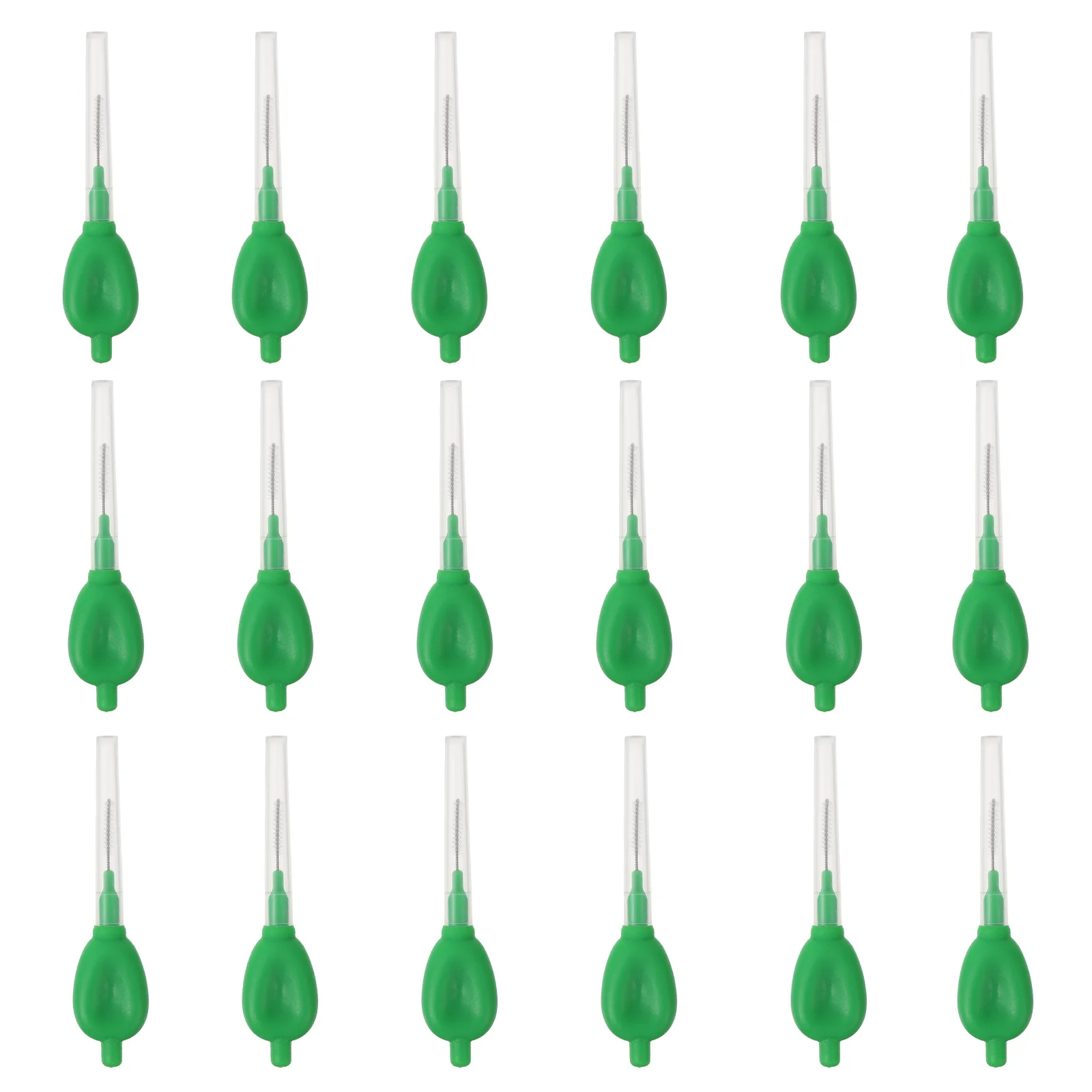 100Pcs 0.7mm Interdental Brushes Oral Care Flossing Picks Tooth Cleaning Tool Toothpick Flosser for Family Use