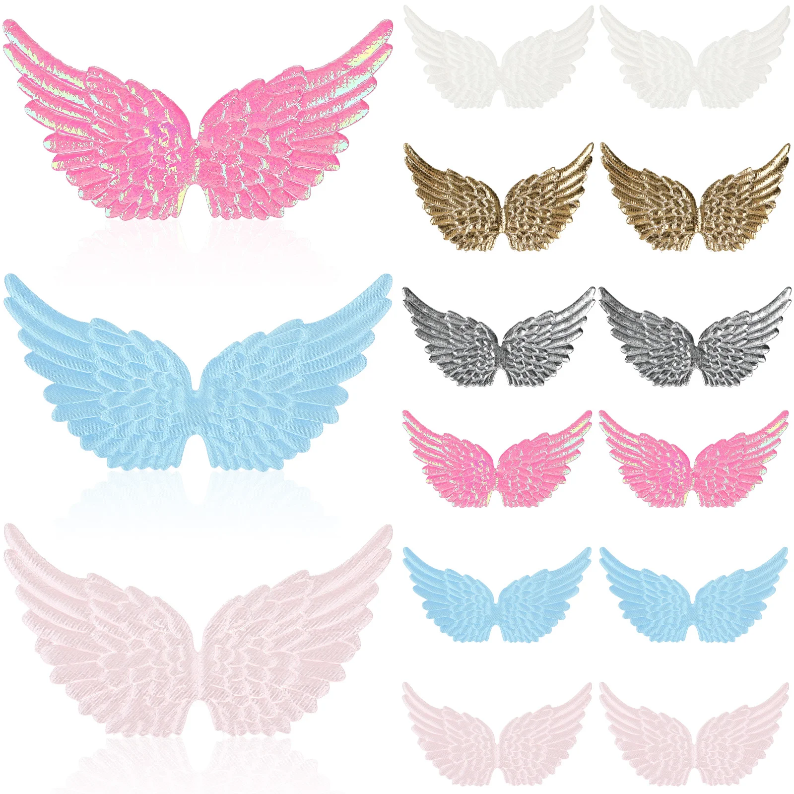 

12 Pcs Wings for Craft Projects Backpack Accessories Apparel Decorative DIY Accessory Ornaments Props Crafts Aldult Office