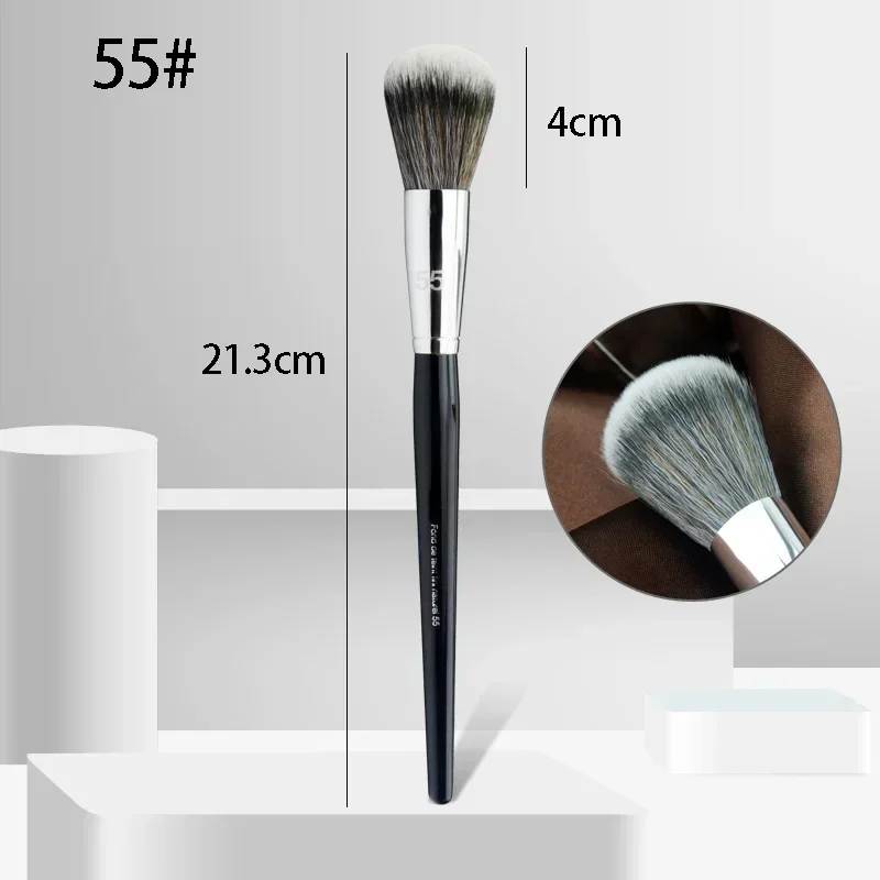 Profession Wool Fiber Blush Powder Makeup Brush Contour Foundatlon Shadow Definer Brush Blending Highlighter Cosmetics Tool