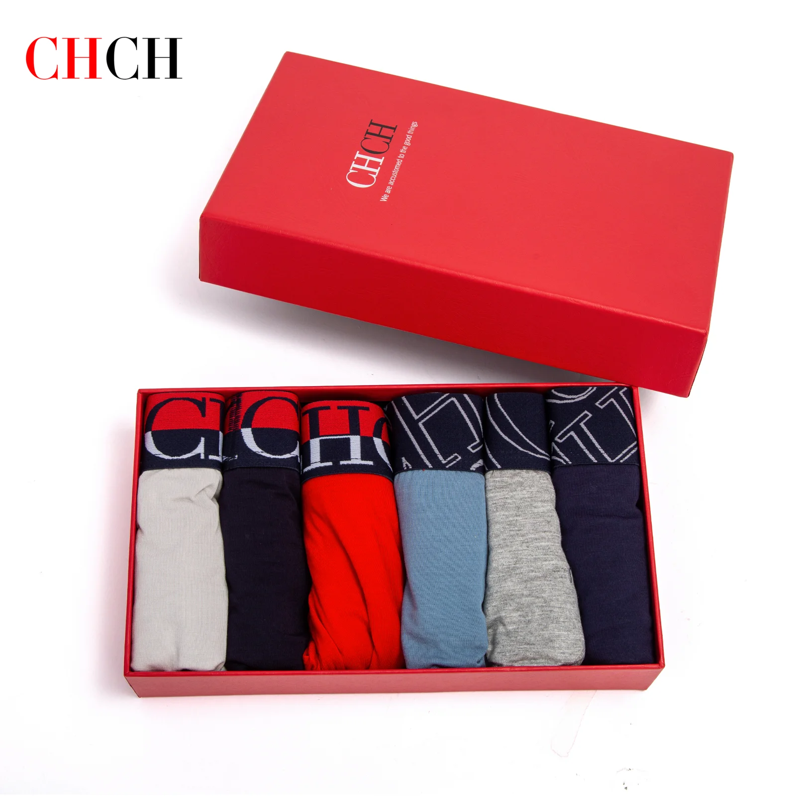 CHCH Men\'s Underwear Cotton S-XXXL Comfortable Underpants Set 6pcs