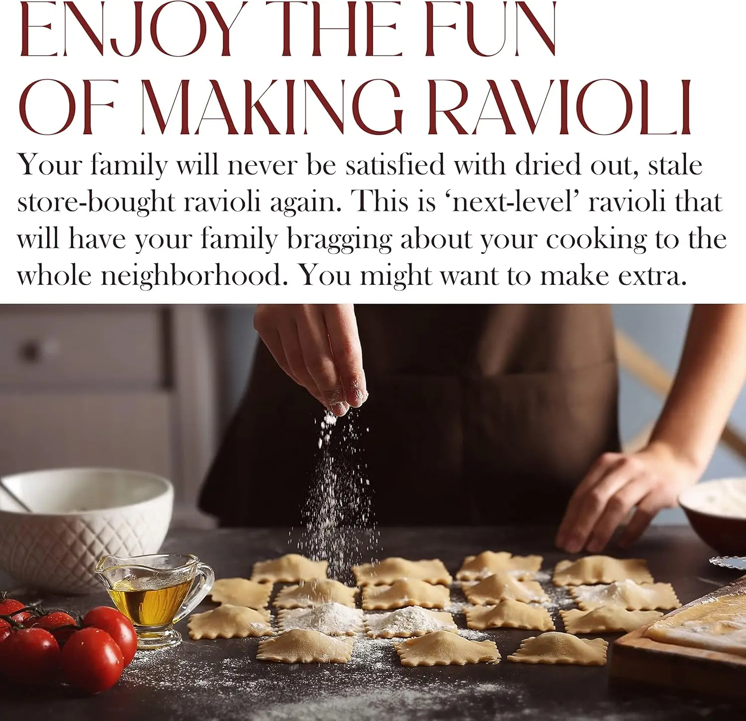 Ravioli Maker Press Pelmeni Mold Pierogi Press Potsticker Meat Pie Dumpling Maker Ravioli Stamp Pasta Making Kit Makes12 Ravioli