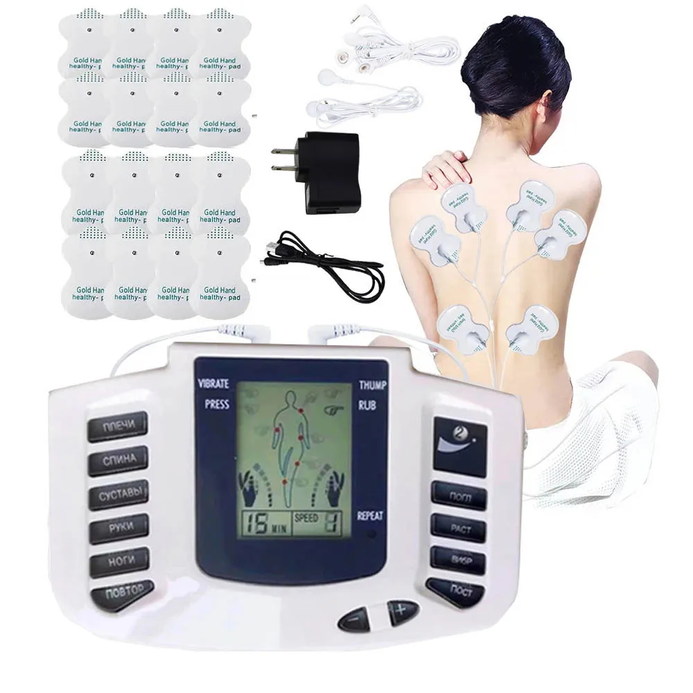 

Tens Body Muscle Stimulator Back Pulse Acupuncture Therapy Massager Electroestimulador Fisioterapia Pain Relief JR309 Slimming