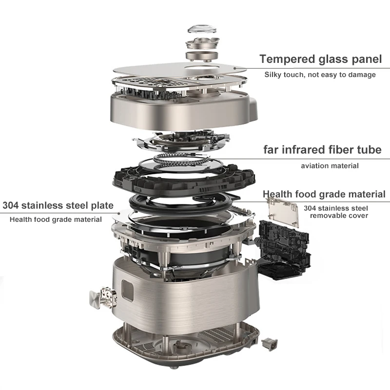 SUPOR อินฟราเรด IH หม้อหุงข้าว4L คุณภาพสูงถังด้านในกระจกนิรภัย Touch Panel สมาร์ทหม้อหุงข้าวไฟฟ้า SF40HC88