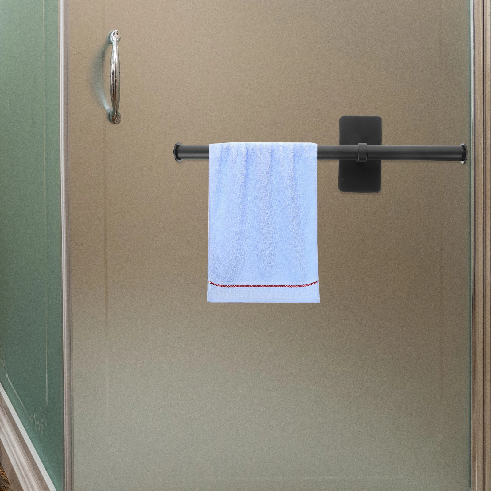 

1 Set Mounted Aluminium Alloy Sturdy Easy Install Multi-Functional Kitchen Balcony Use Towel Racks For Bathroom Wall