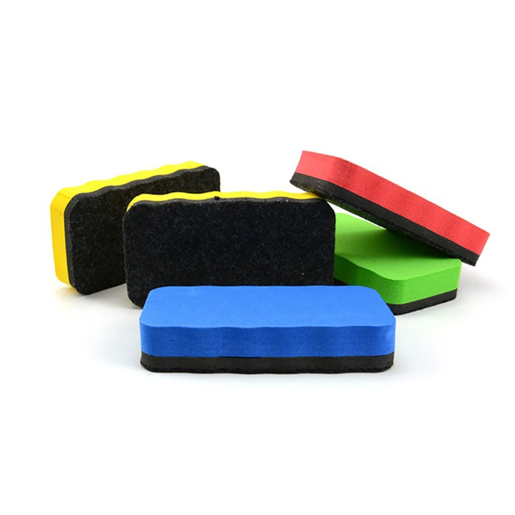 

4 Pcs Eraser Dry Board Cleaner Rubber Powder Marker Whiteboard School Office Supplies