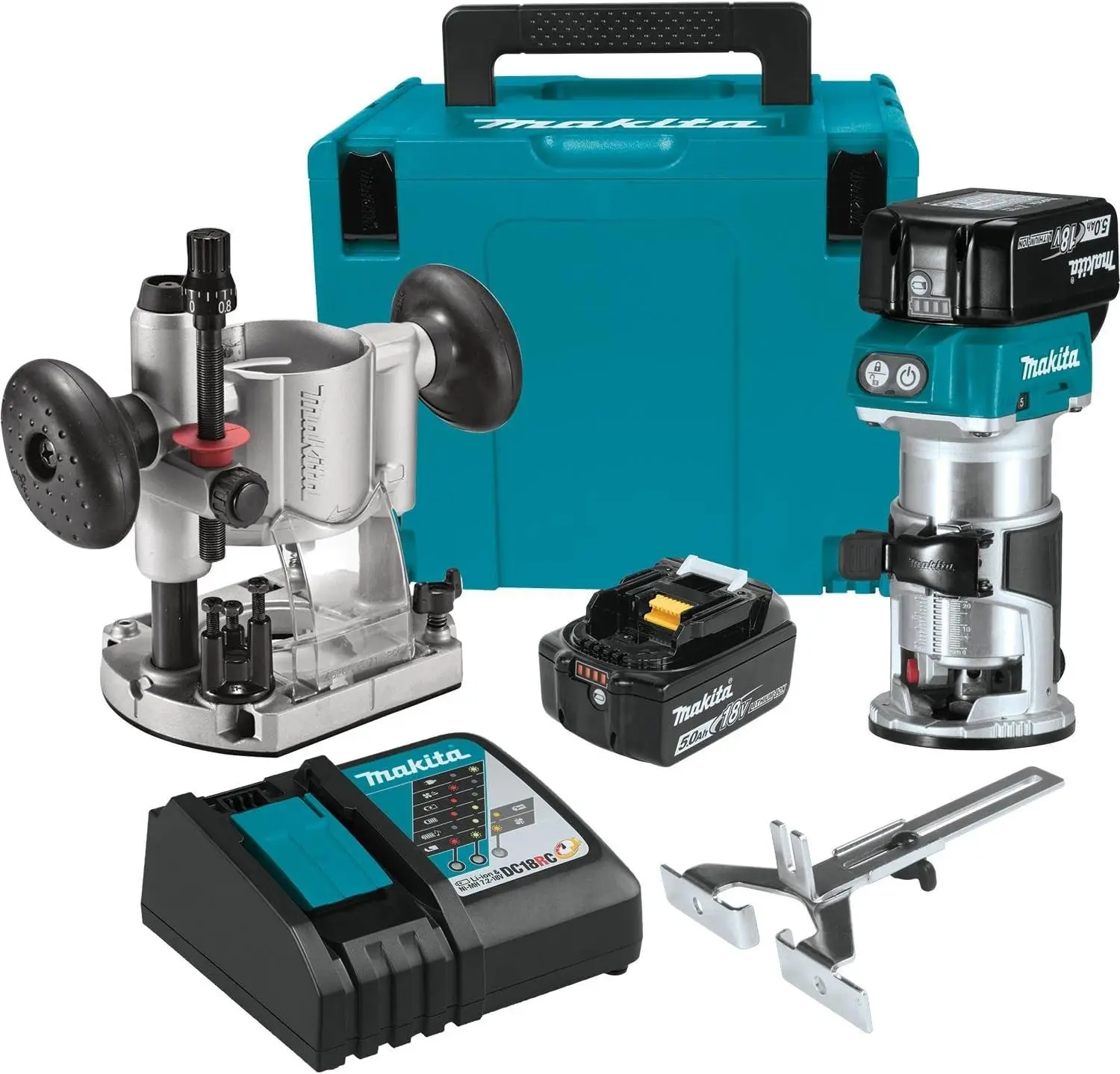 Makita XTR01T7 18V LXT Lithium-Ion Brushless Cordless Compact Router Kit