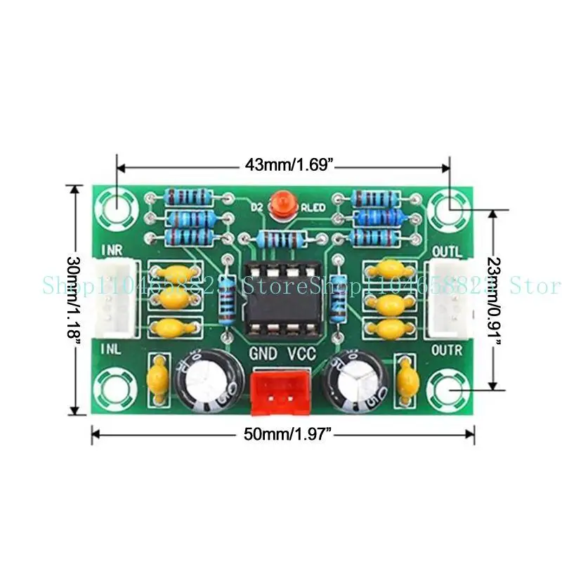 652F NE5532 CHIP Ganda Modul Pre-Amplifier Operasional 5 Pembesaran Modul DIY Modul Preamplifier Preamplifier