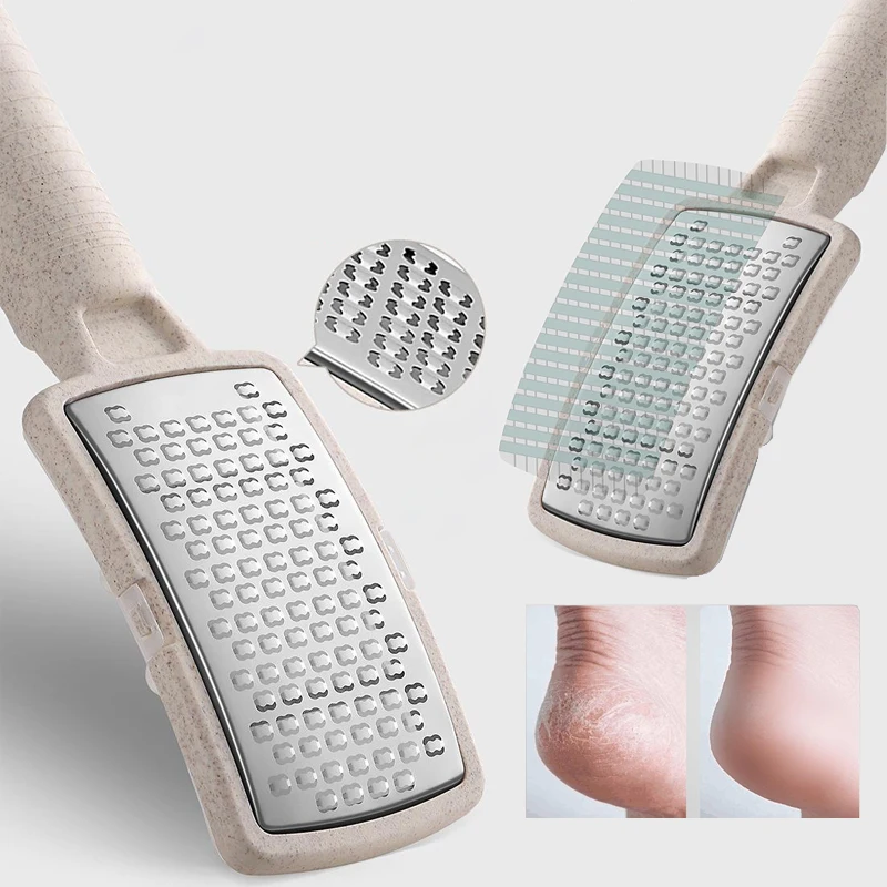 1 قطعة ملف القدم عرموش ومزيل الكالس ، فولاذ عالي الجودة أفضل العناية بالقدم باديكير سطح معدني أداة لإزالة الجلد الصلب #2