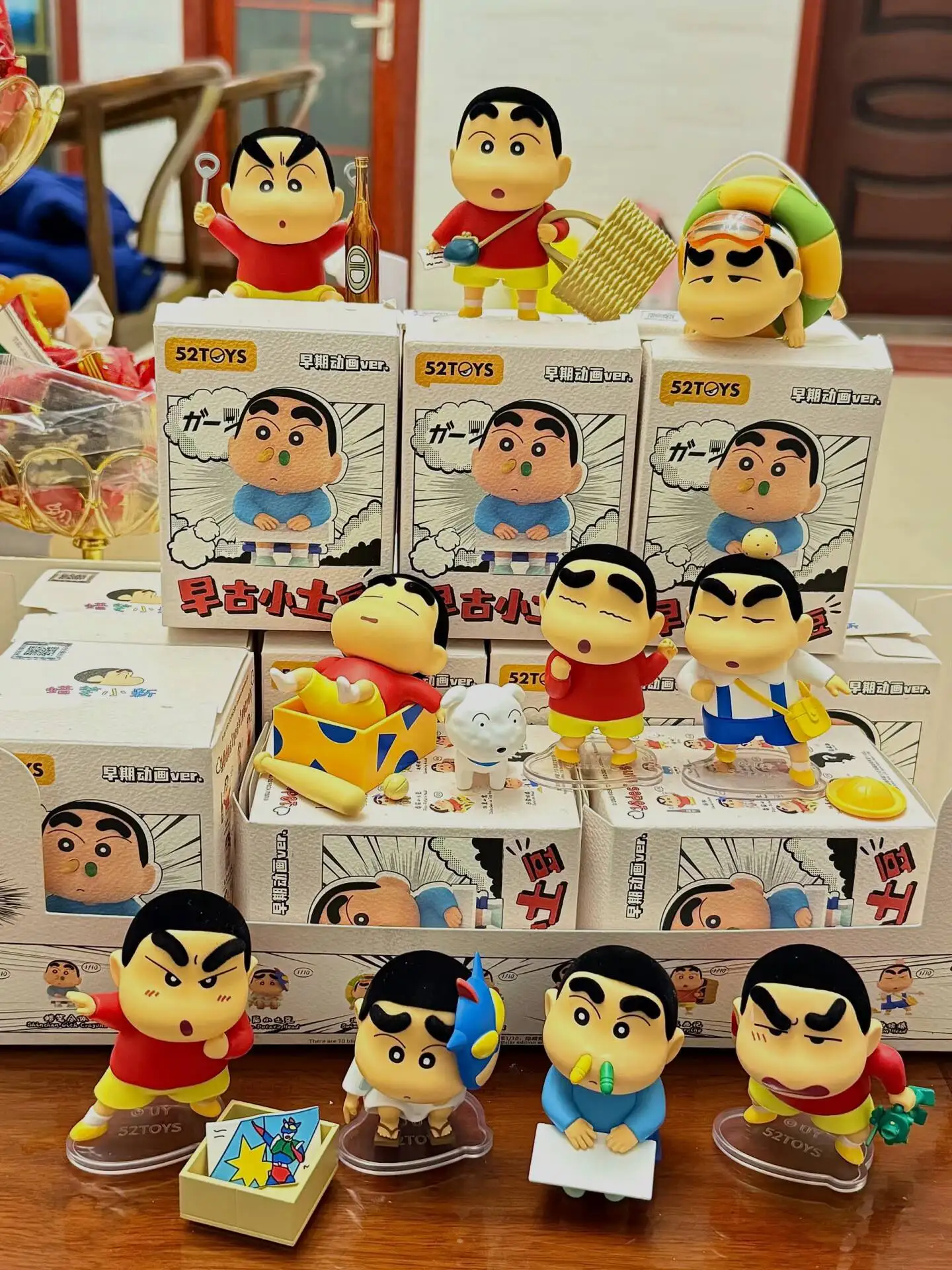 100% Oryginalny 52TOYS Crayon Shin-Chan Blind Box Figurka z Serii Old-Fashioned Little Potato Figurki Mystery Box Modny Prezent Zabawka