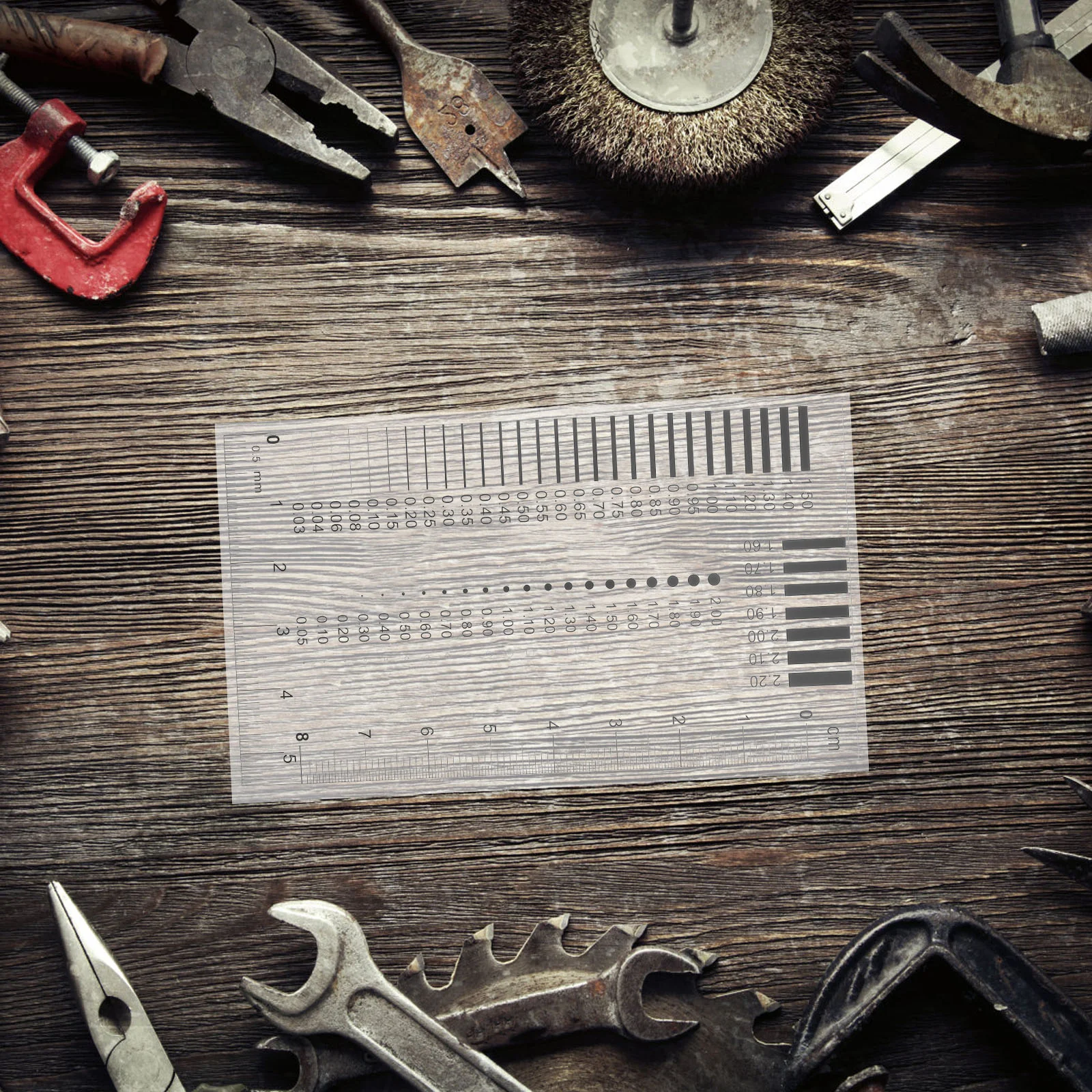 Badge Gauge Film Ruler Area Measuring Instrument Crack Scale Monitoring Product Comparison Chart