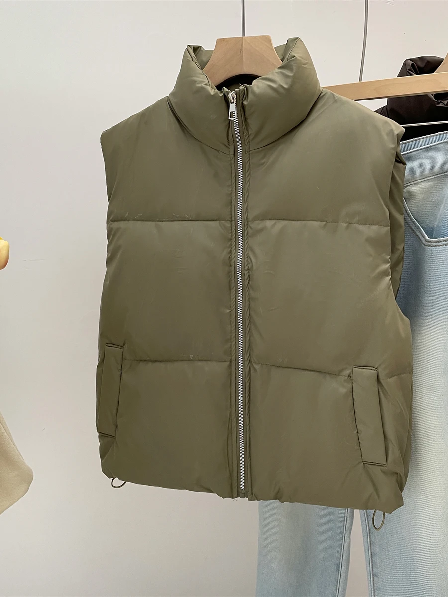 Faionable الخريف الشتاء التخسيس PC جلد أسفل القطن سترة المرأة تنوعا Sli ular الاتجاه على الانترنت #3