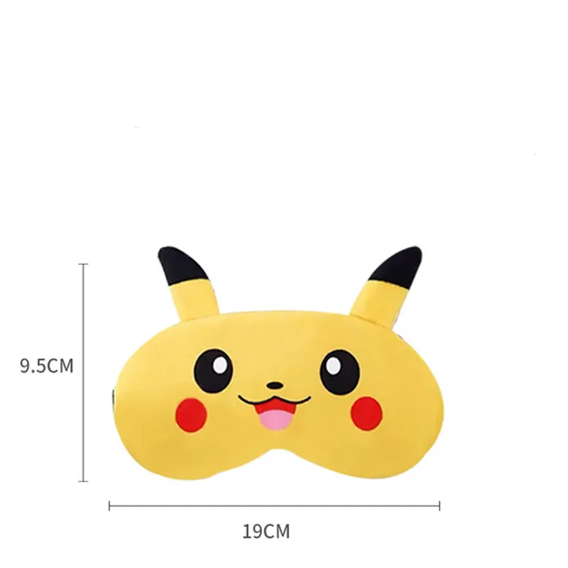 Máscara de Pokémon para dormir para hombres y mujeres, cubreojos de Pikachu, máscara de sueño nocturno, venda para los ojos, venda para relajarse,