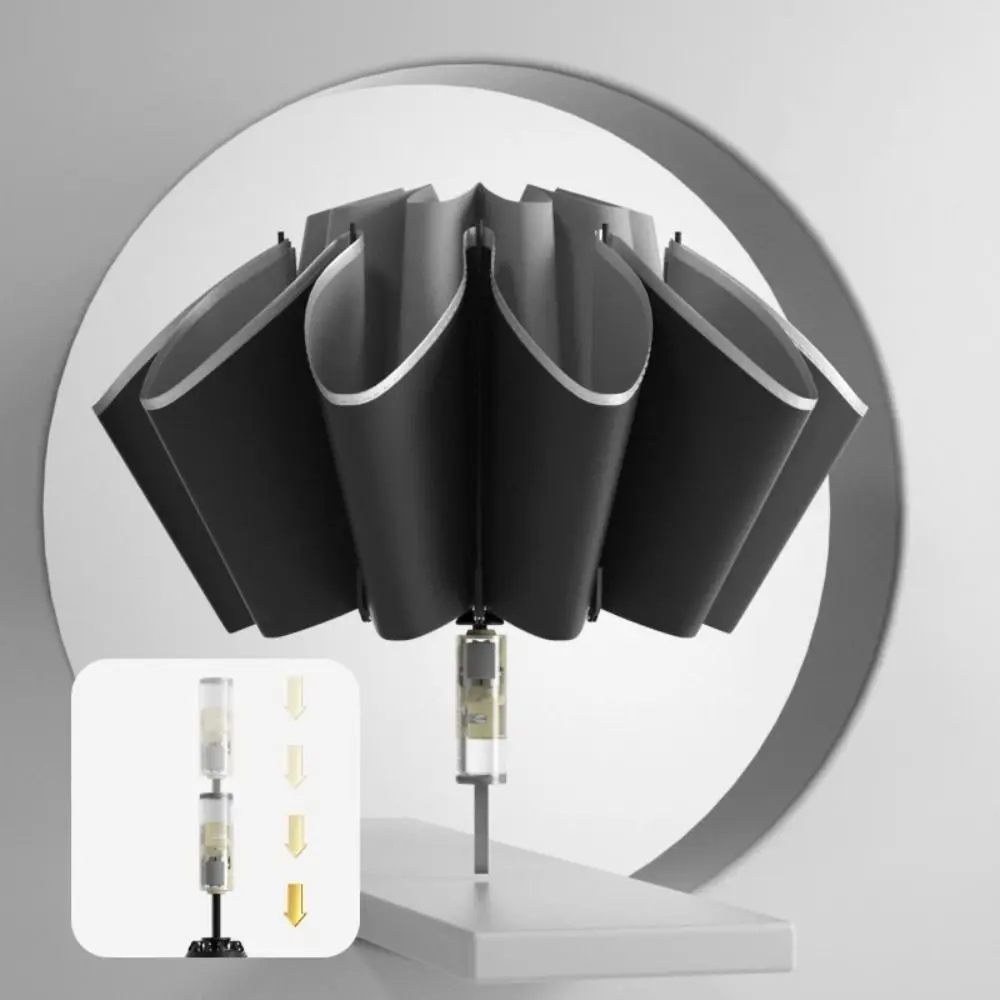 

Reverse Folding Automatic Umbrella Reflective Stripe Windproof UV Umbrellas Large Outdoor Sunshade Rain Umbrella Men Women