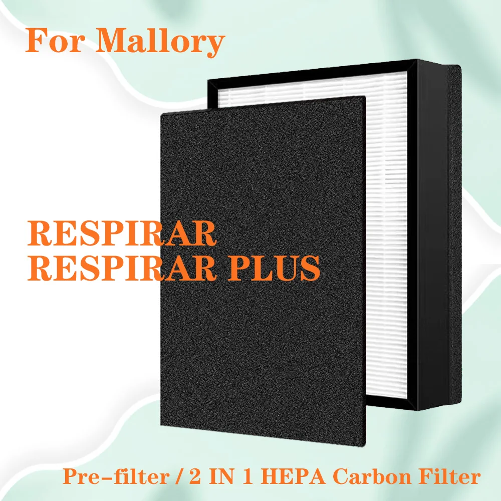 

Замена очистителя воздуха MALLORY RESPIRAR, совместимый комбинированный фильтр 2 в 1, и углеродный лист