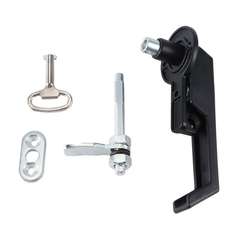 ABNL Can Rotate The Door Lock At Will Metal Door Lock L-Handle Lock For Thick Door Panel Latch Button Locks
