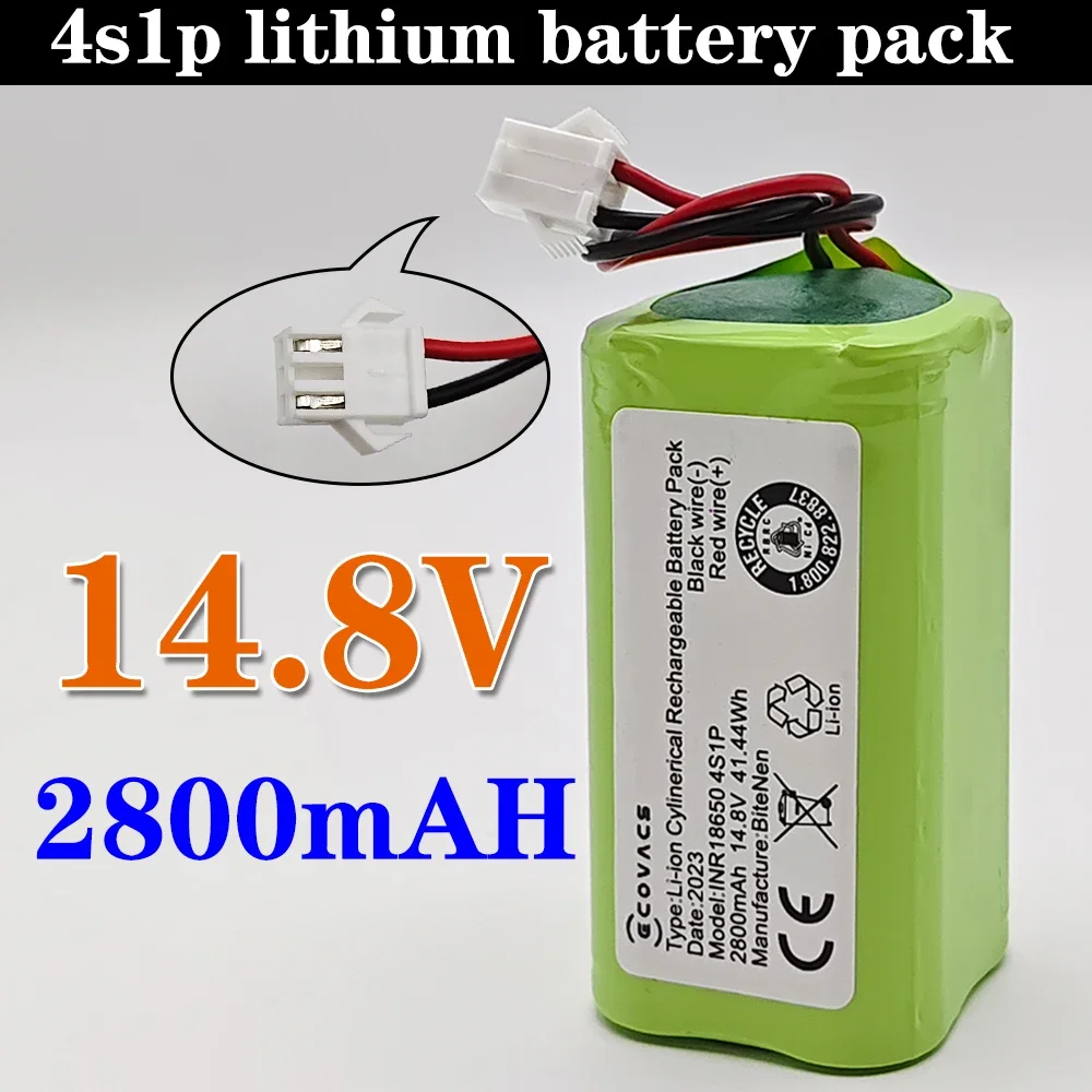 14.8V 2800mAh 4s1p Battery For eufy RoboVac 15C 15T 25C 30 30C 35C MAX G10 G15 G20 G30 Hybrid Edge Robot Vacuum Cleaner Parts