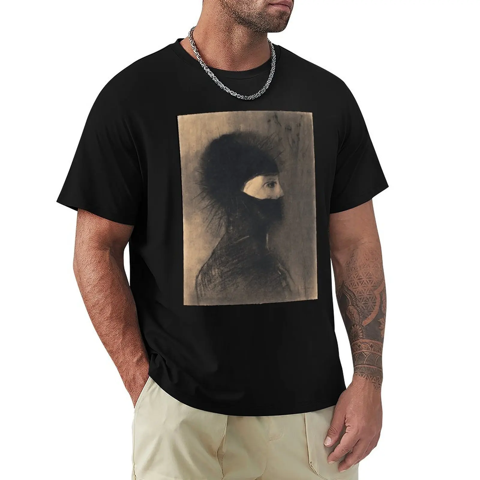 HD Armor, by Odilon Redon (1891) High Definition T-Shirt Lightweight Running Sports T-Shirt
