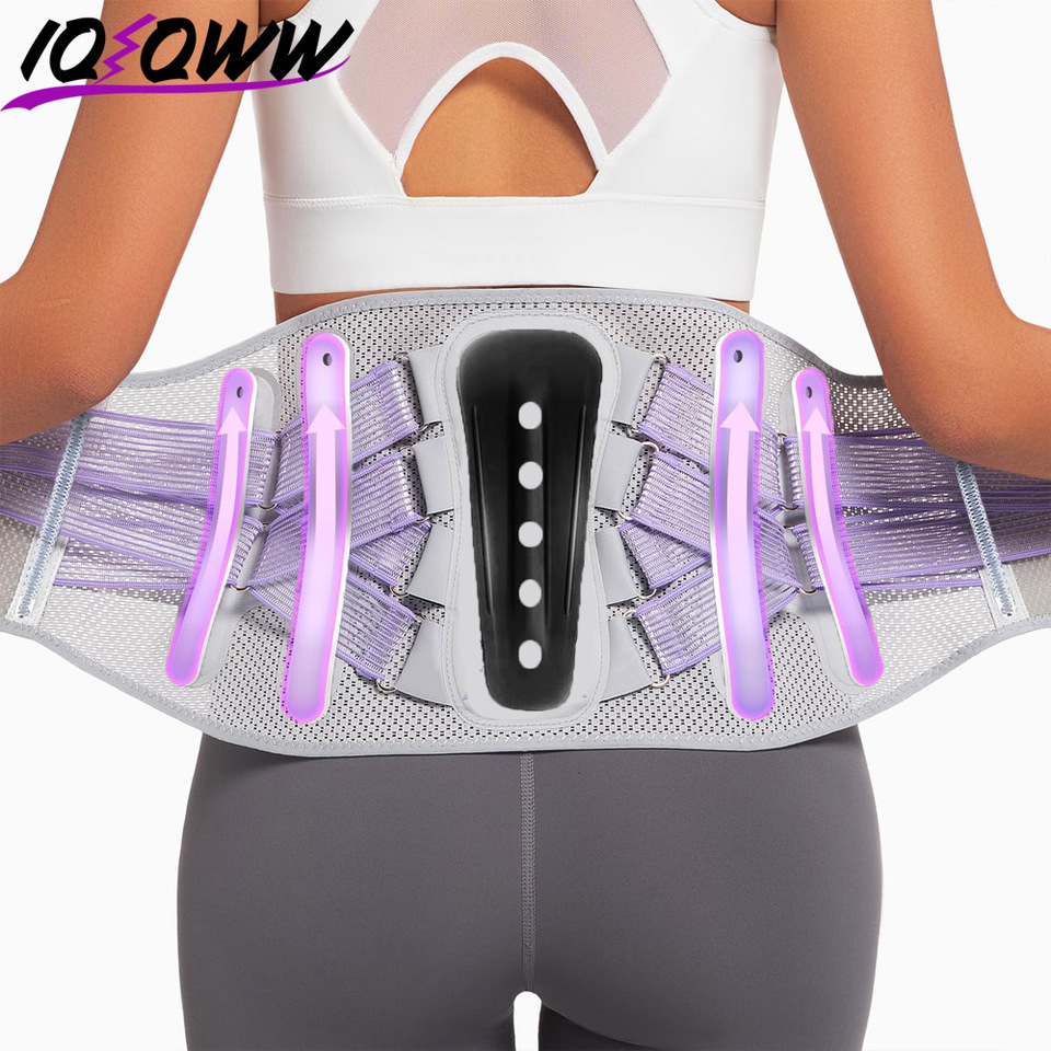  Lower Back Brace Lumbar Support Belt Adjustable Double Pull Breathable Spine Decompression Medical Orthopedic Brace Pain Relief 