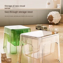 New thickened PET storage stool living room small stool household chair children storage stool simple plastic stool