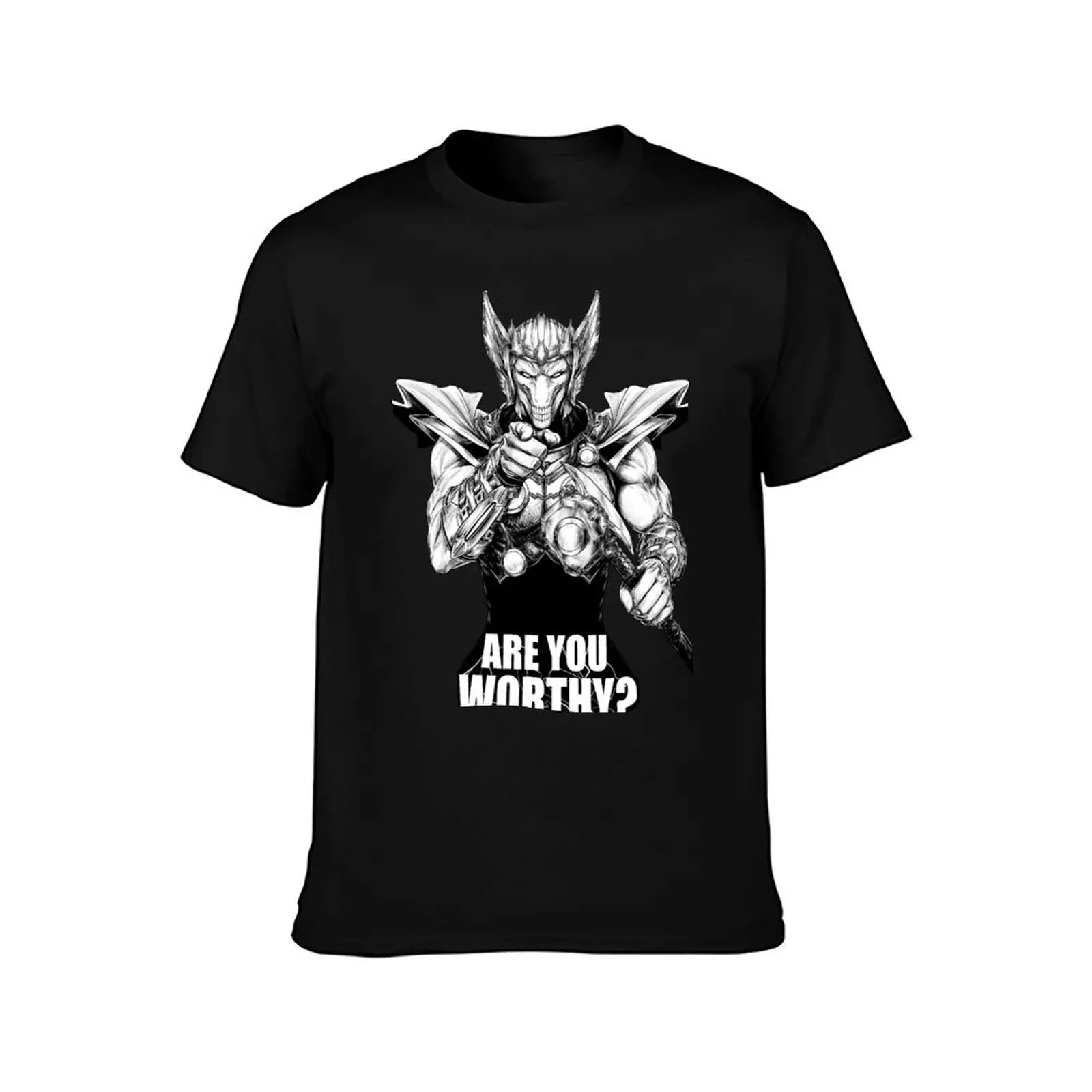 Beta Ray Bill- ARE YOU WORTHY? T-Shirt basketball graphic tees Aesthetic clothing cotton graphic tees mens champion t shirts