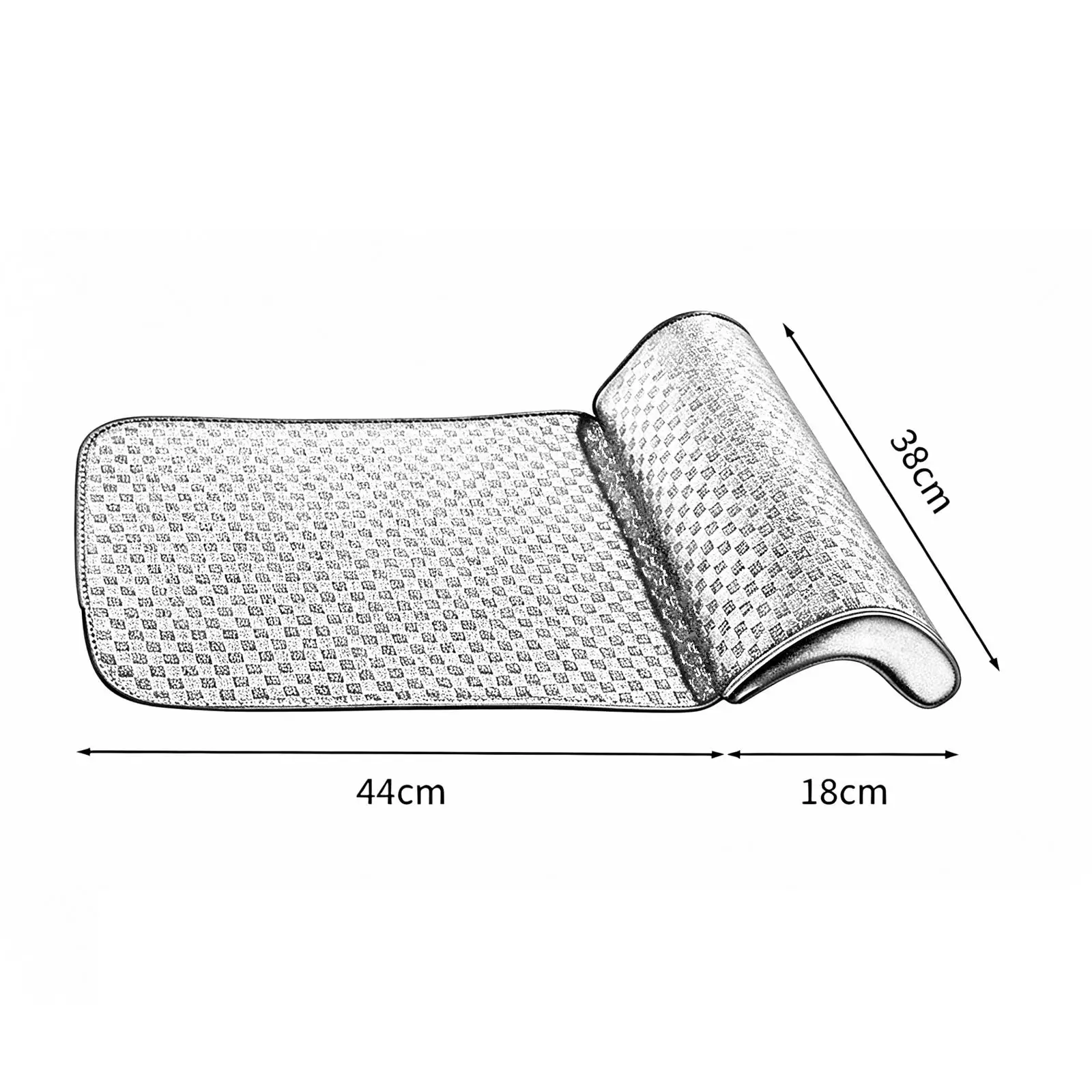 Car Leg Rest Pad Seat Cushion Wear Resistant Lightweight Comfortable Accessories Extended Thigh Pillow Black Sturdy Versatile