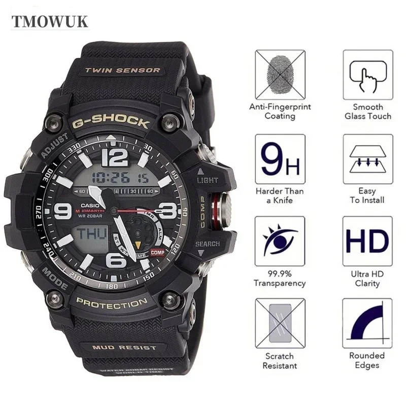 Per Casio GWG - 2000 S2200 S140 EFV 540D L MDV 107 EFV 520DB GRB 100 GA 2110 Orologio Pellicola Della Protezione Dello Schermo In Vetro Temperato HD 9H Be