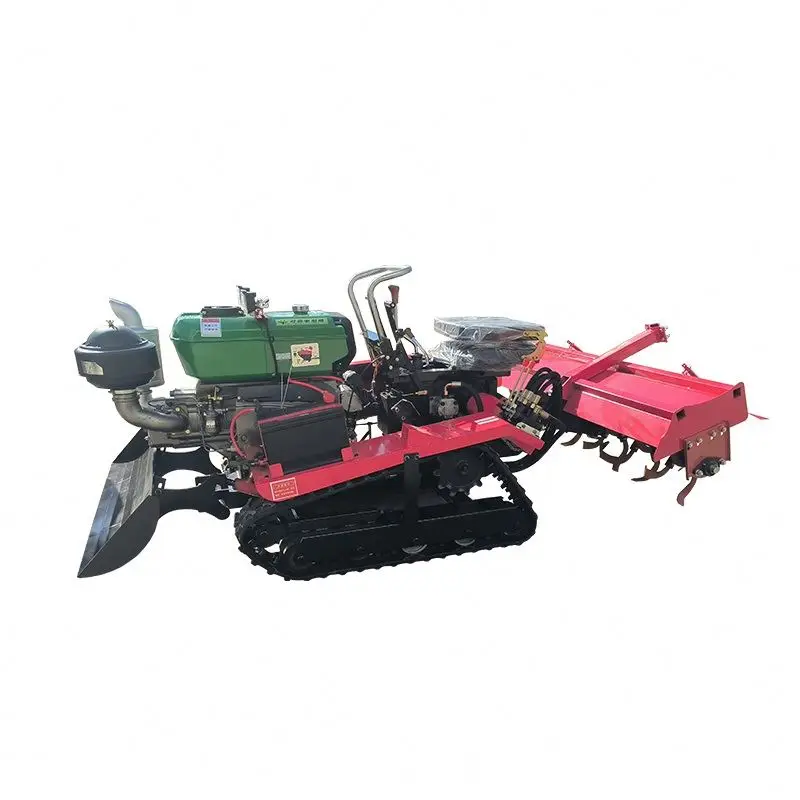 Hot Sale Mini 25Hp/30Hp/35Hp/40Hp/50Hp/80Hp Rotary Multi-Function Garden Cultivator Crawler Micro Tiller Factory Supply