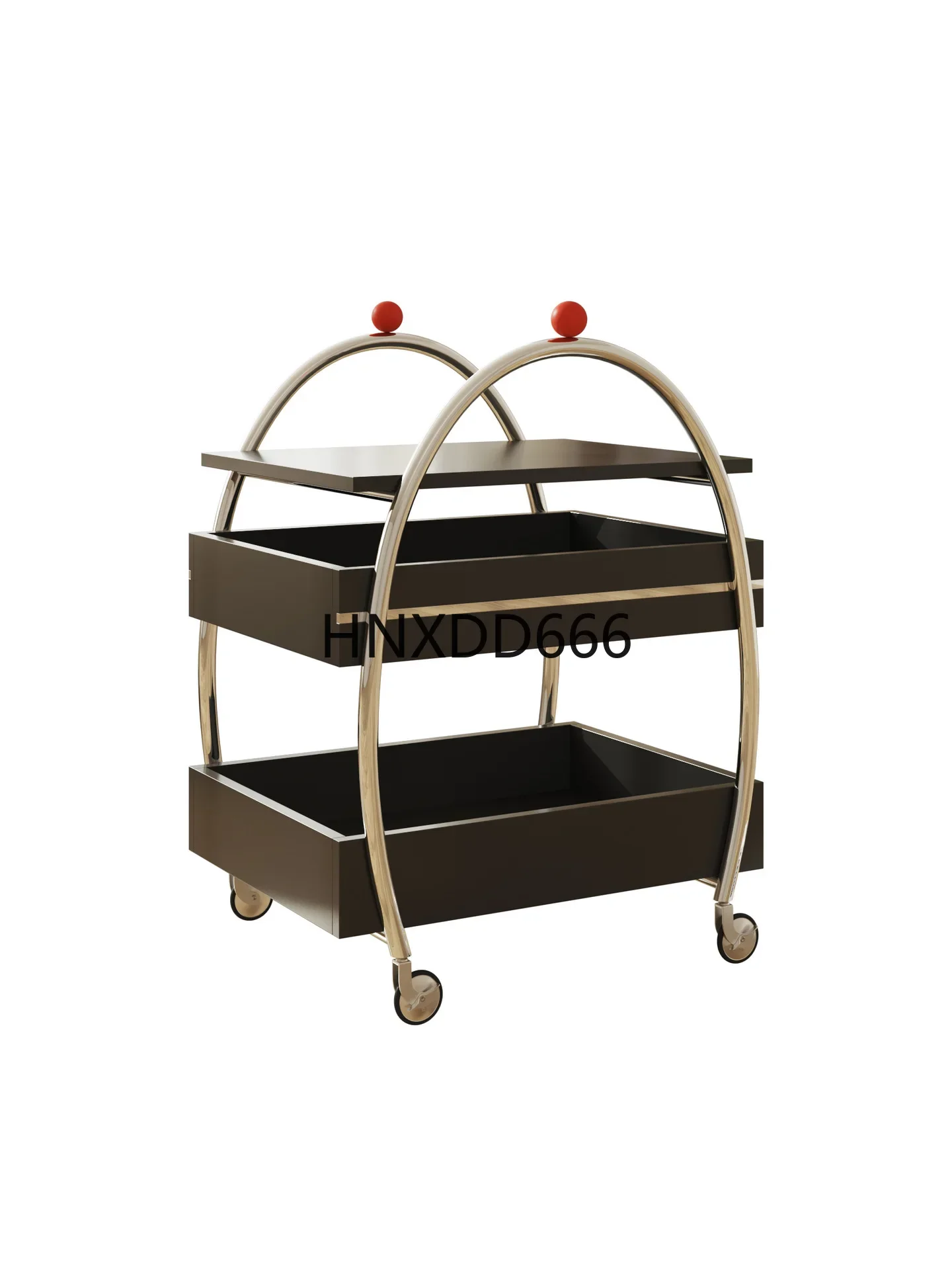 Stainless steel storage mobile retro creative simple living room side a few snacks
