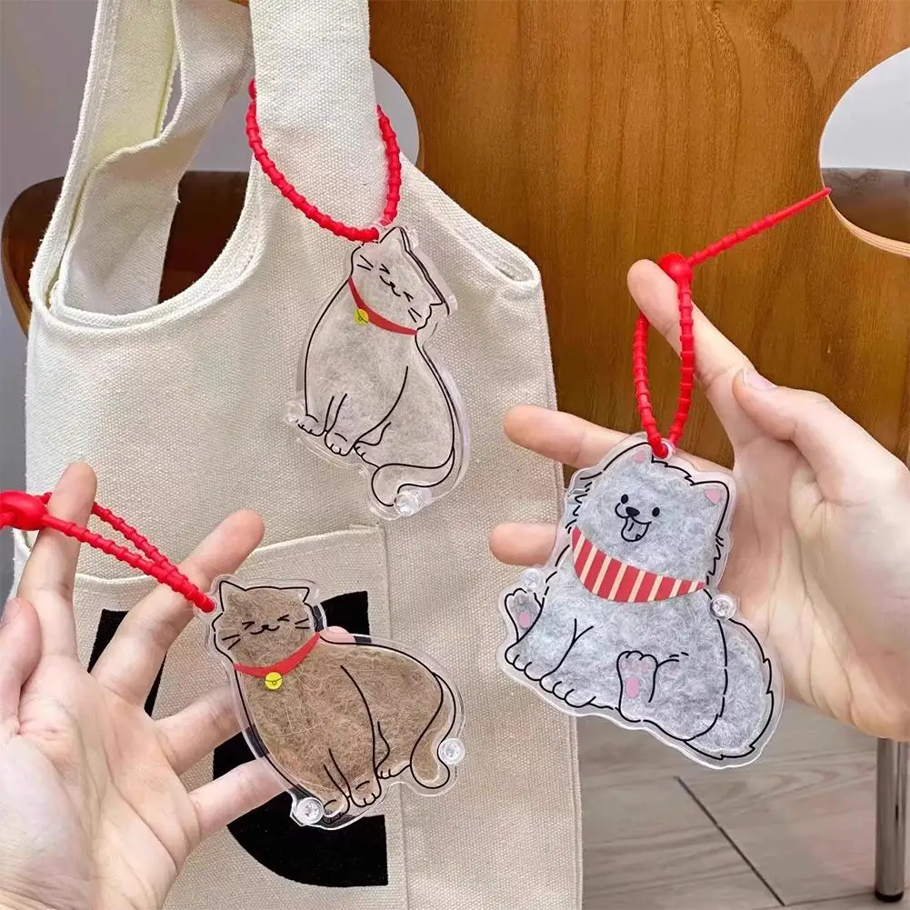 

Memorial Bottle For Pet Hair Transparent Cat Hair Keepsake Container DIY Decoration Memorial Gift Box For Pet Lovers Displa I1I5