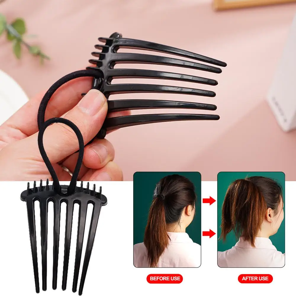 Bandette Comb With Elastic Band Flexible Comb Teeth Headband Hair Hoop Band Clip Hairband For Face Wash Fixed Hair Accessor J0Z6 image 2