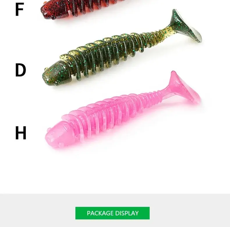 SUNMILE Angeln Weiche Köder Wurm Künstliche Köder 4 cm/0,6g 20 stücke Felsen Angeln Wobbler Leurre Souple Köder Barsch Forelle Bass Köder – Detail 9