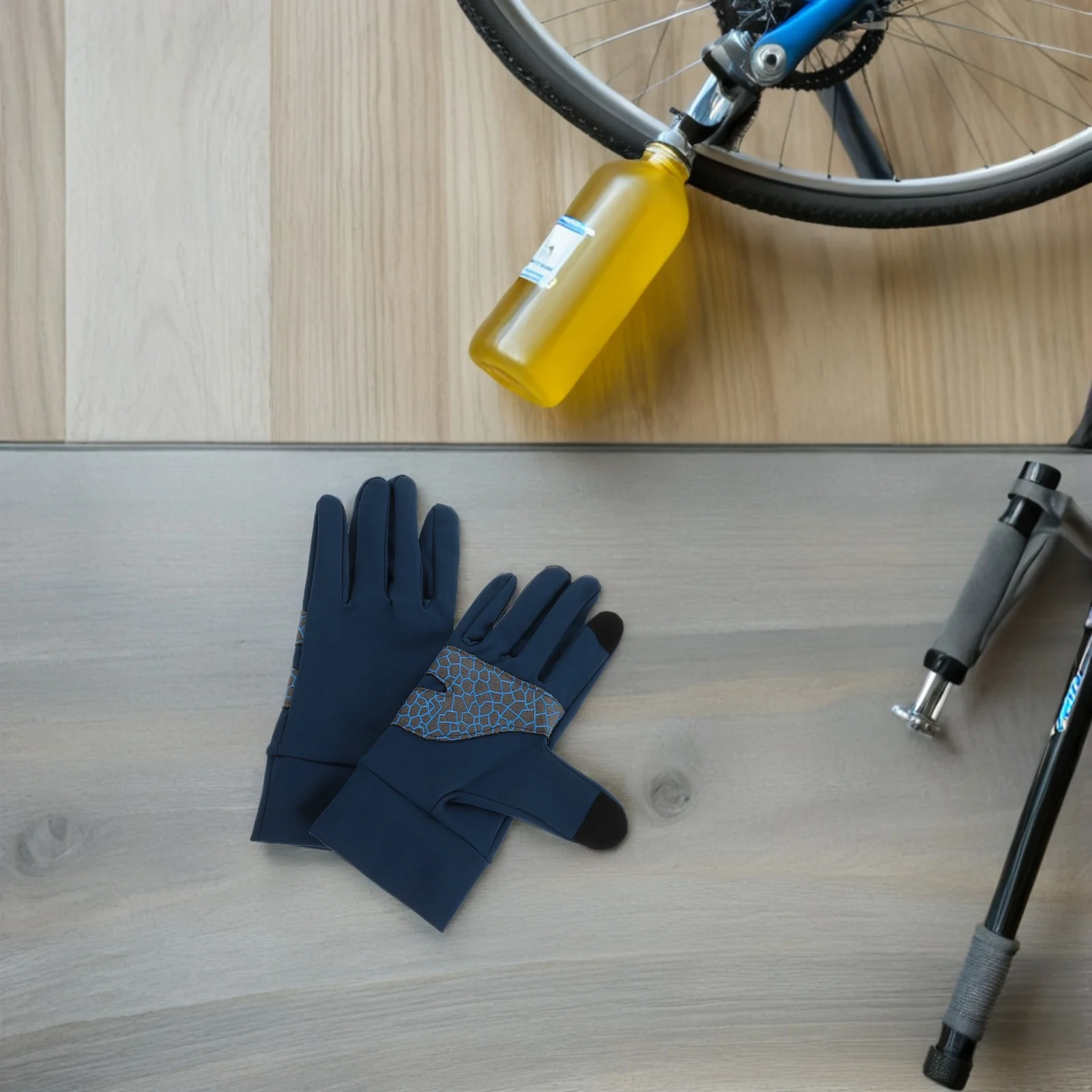 

1 Pair Touch Screen Cycling Gloves Lightweight Quick-Dry Padded Outdoor Sports Gloves For Men Women Running Hiking Skiing Cold