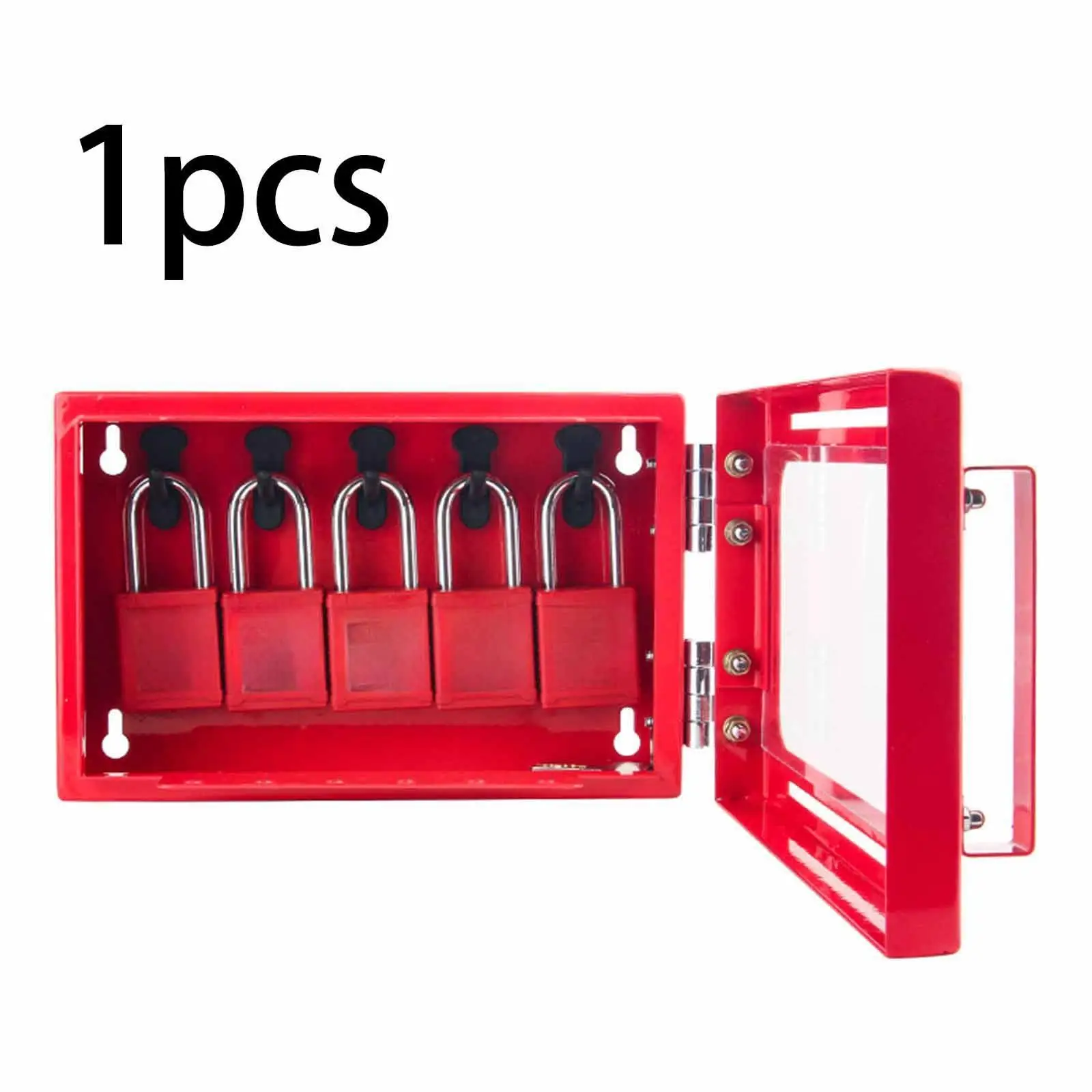 

Lockout Tagout Station Portable Storage Case Visualization Dustproof Heavy Duty Industrial Group Lock Box Loto Box Wall Mounted