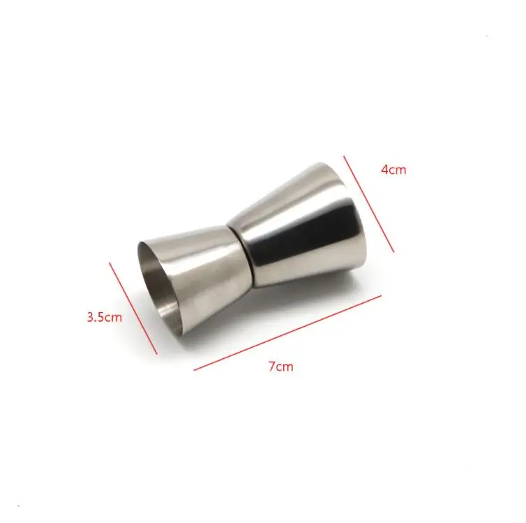 15/30ml Stainless Steel Cocktail Shaker Measure Cup Dual Shot Drink Spirit Measure Jigger Wine Bartender Bar Kitchen Tool ni386