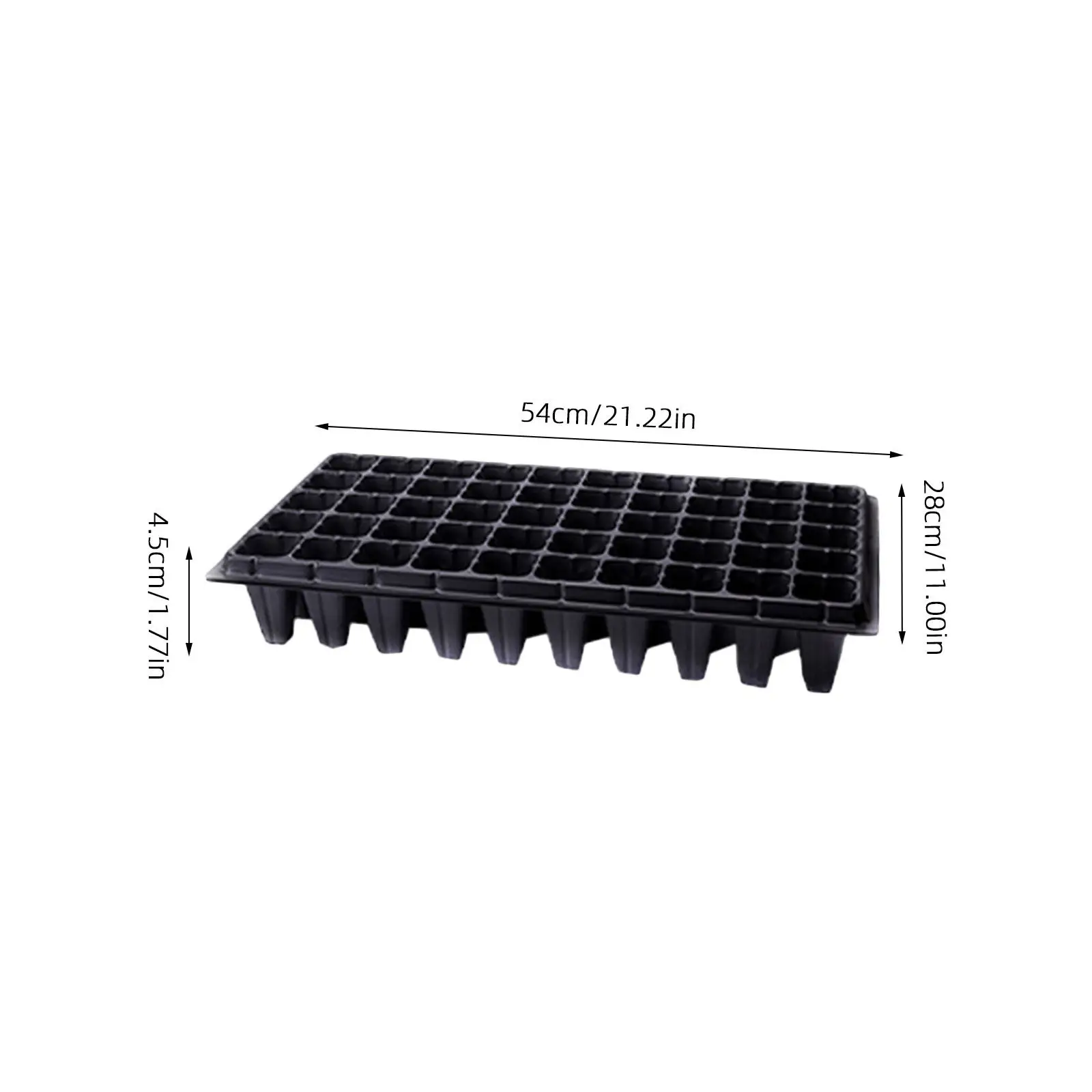 10Pcs 50-Cell Plant Starter Tray Crack-Resistant Premium Plastic Germination Tray Garden Supplies Sprouting Trays Planter