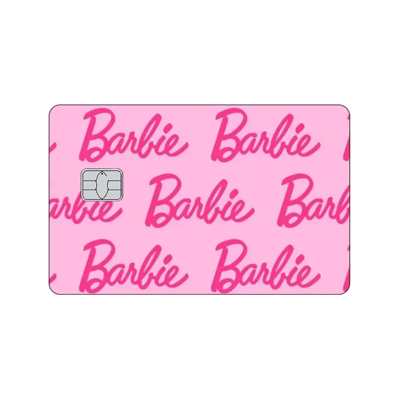 Fashion Barbie New 2024 Matte PVC Film Skin Stickers Anime Kawaii Diy Laser Hd Tape for Bank Credit Debit Card Akcesoria dla kobiet