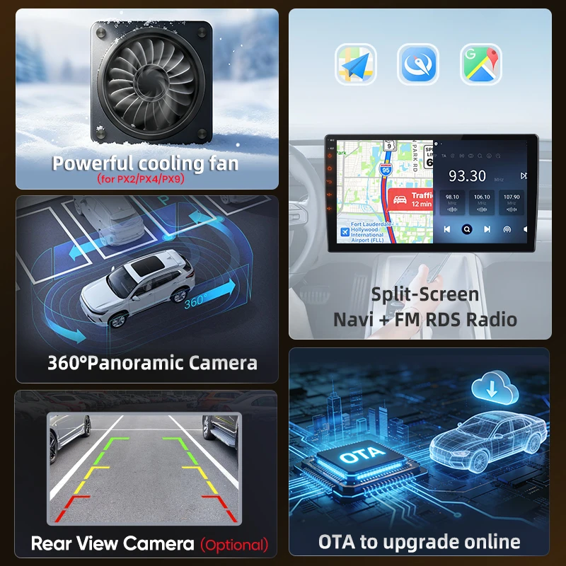 AWESAFE Radio Android de 9 pulgadas para VW Volkswagen Polo Mk4 IV 2001-2009, CarPlay inalámbrico y Android Auto, navegación GPS, soporte multimedia, control del volante, amplificador de subwoofer, cámara trasera, Plug and Play, DAB+, autorradio digital, radio de coche 2 DIN, estéreo RDS BT 5