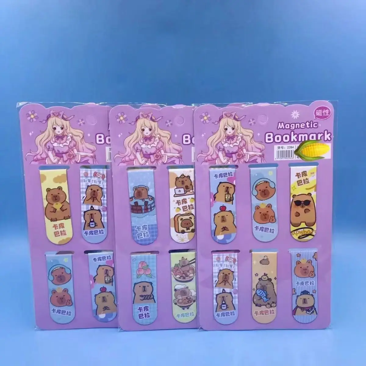 6 шт./набор, магнитные закладки с мультяшным рисунком