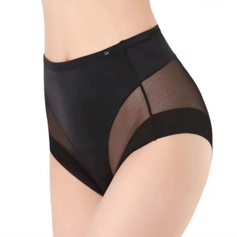 LA Classic High Waist Tight Women's Underwear Sexy Mesh Panel Lightweight, Comfortable, Breathable, and Traceless Three Strips