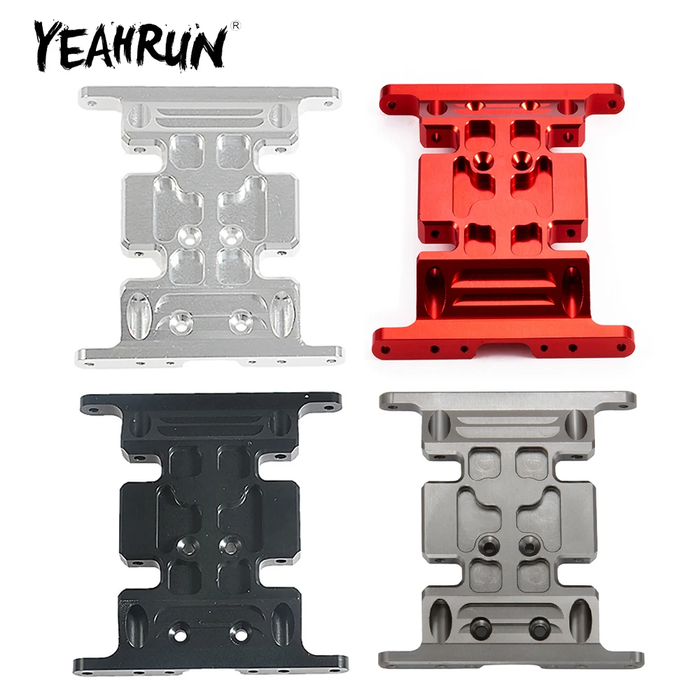 

YEAHRUN Alu Alloy Gearbox Mount Holder Chassis Center Skid Plate for Axial SCX10 1/10 RC Crawler Car Upgrade Parts Accessories