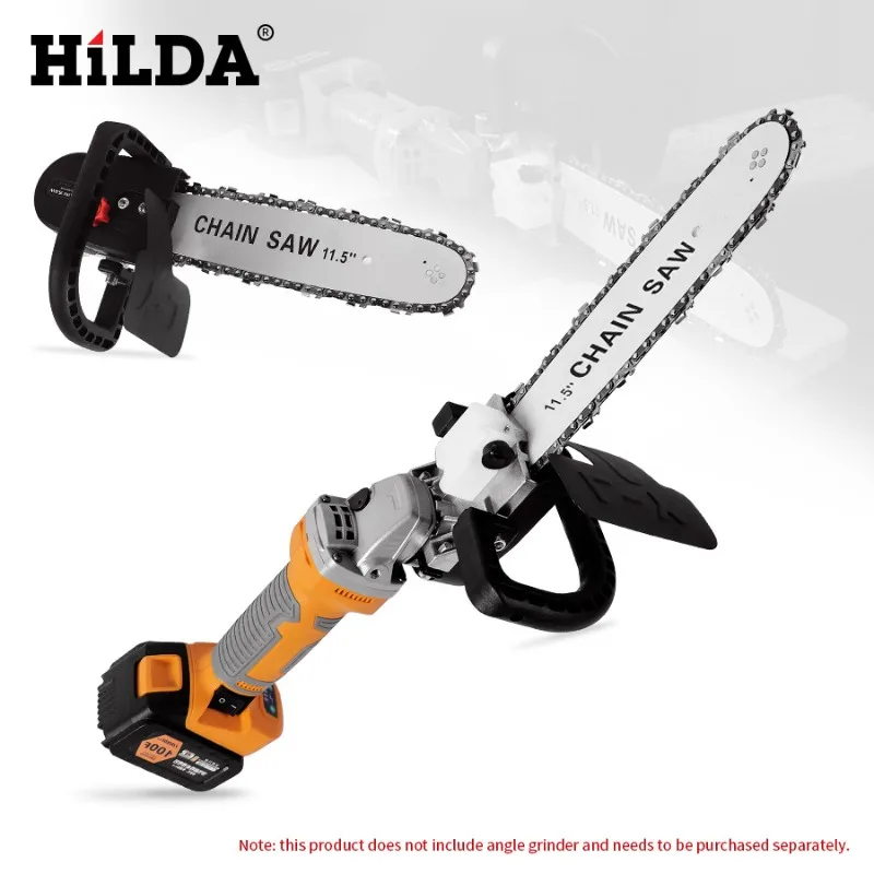 

Конвертер для угловой шлифовальной машины Hilda Power Tools в цепную пилу, многофункциональные аксессуары для модификации.