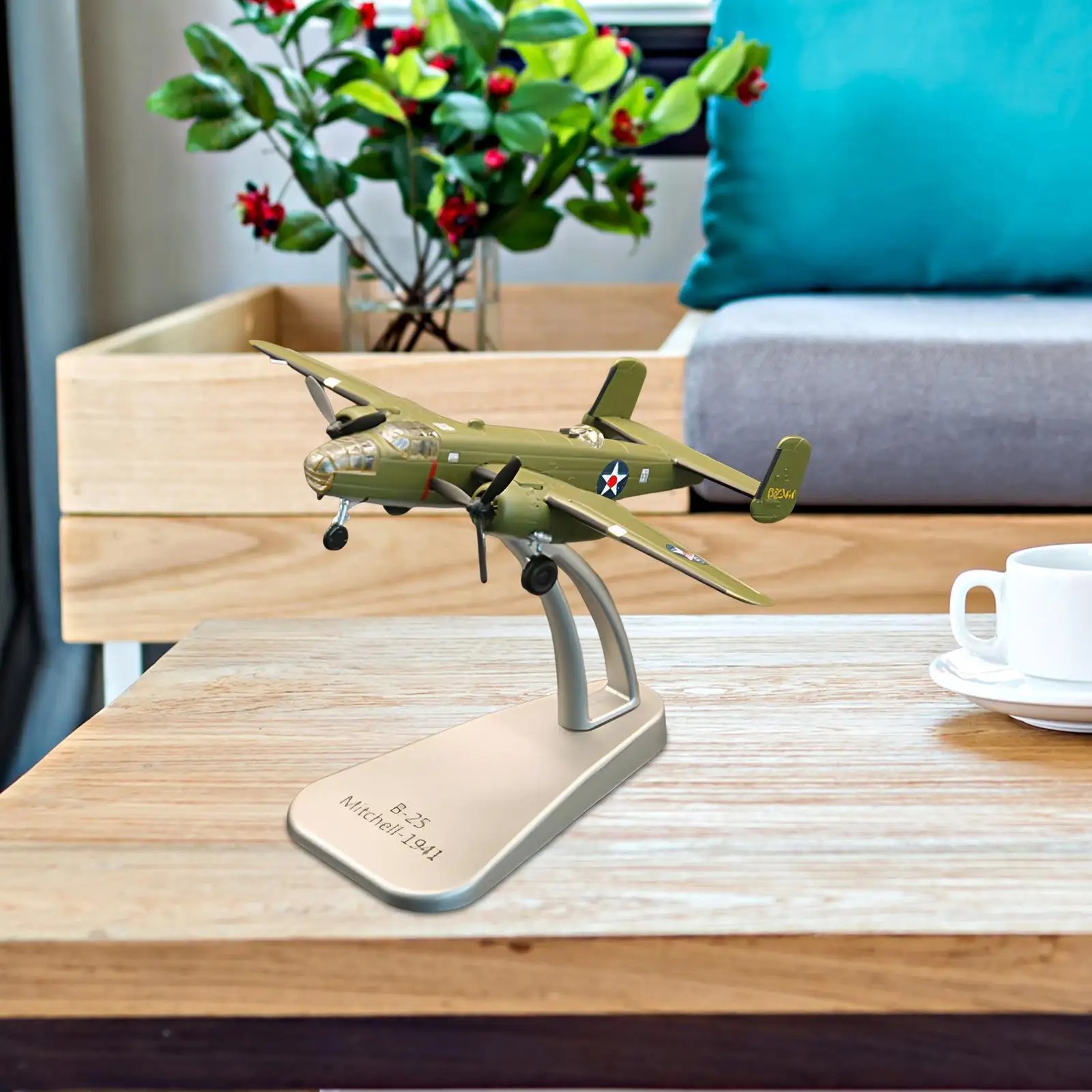 Alloy Diecast Fighter Model 1:144 Scale Realistic Fighter Plane Model for Living Room Bedroom Adults Gifts Office Home Decor