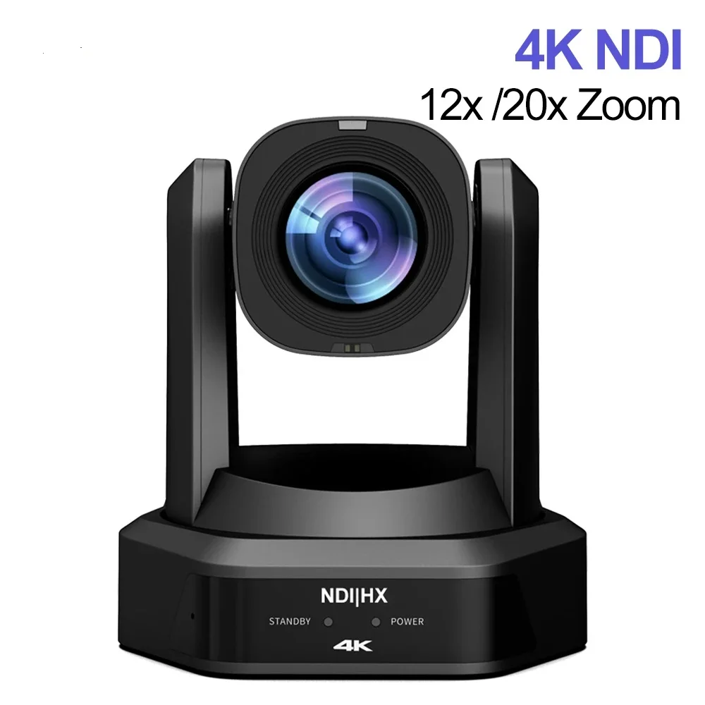 4K NDI PTZ Camera Broadcast Church Live Streaming Camera SDI HDMI IP USB Webcam Zoom OBS Vmix Tiktok Podcater Camera Blackmagic